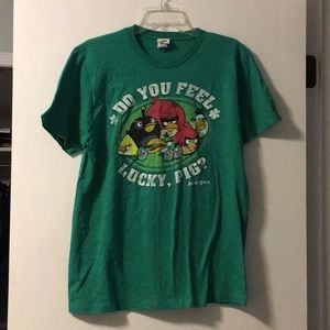 Fifth Sun Angry Birds Green Graphic Tee